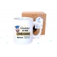 Taza de graduación personalizada con nombre y año de promoción