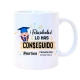 Taza de graduación personalizada con nombre y año de promoción