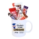 Taza de graduación personalizada con nombre y año de promoción