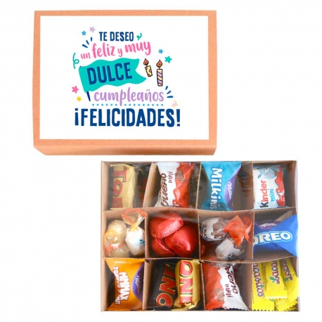 Cajita de bombones - Edición "Feliz cumpleaños"