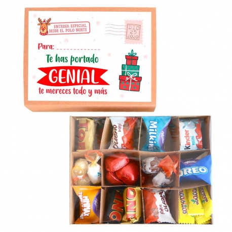 Bombones en caja regalo - Te has portado genial