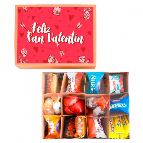 Bombones en caja regalo - San Valentín