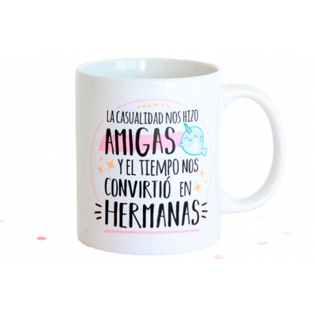 Taza "La casualidad nos hizo amigas" - Tazas personalizadas