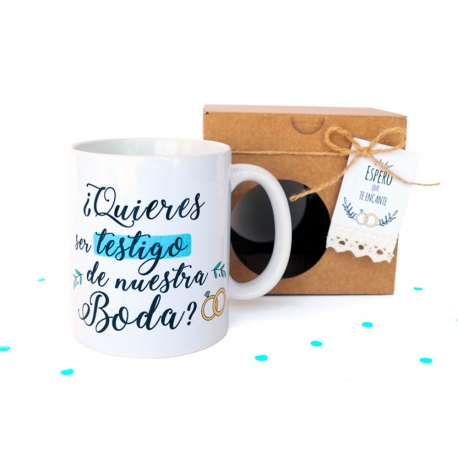 Taza "¿Quieres ser testigo?" - Tazas personalizadas