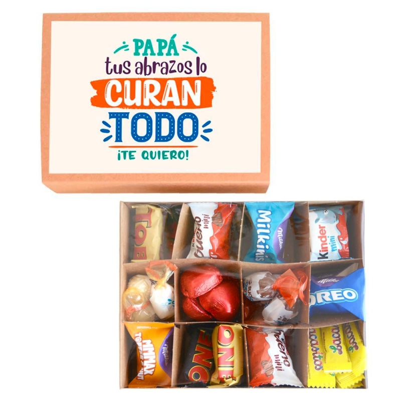 Cajita de bombones - Los abrazos de papá