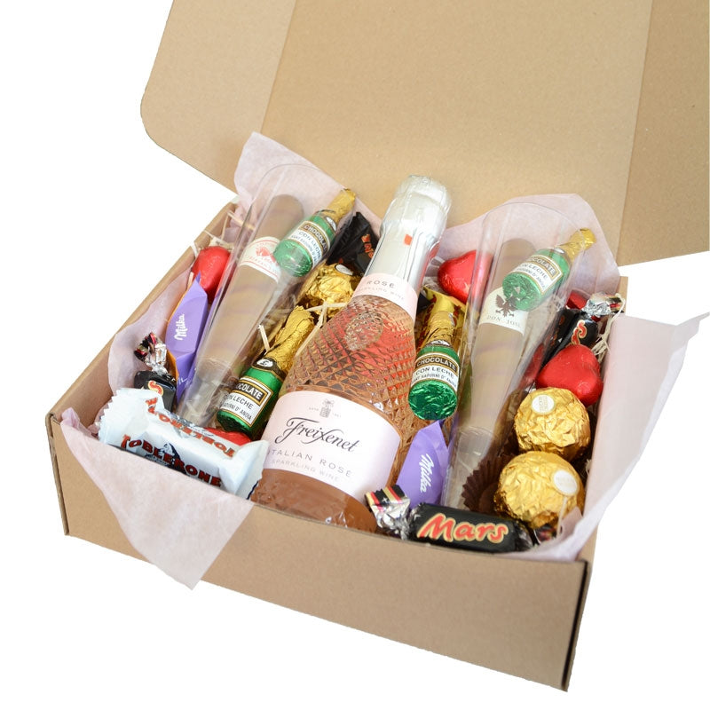 Cajas de brindis para celebrar rellenas de chocolatinas