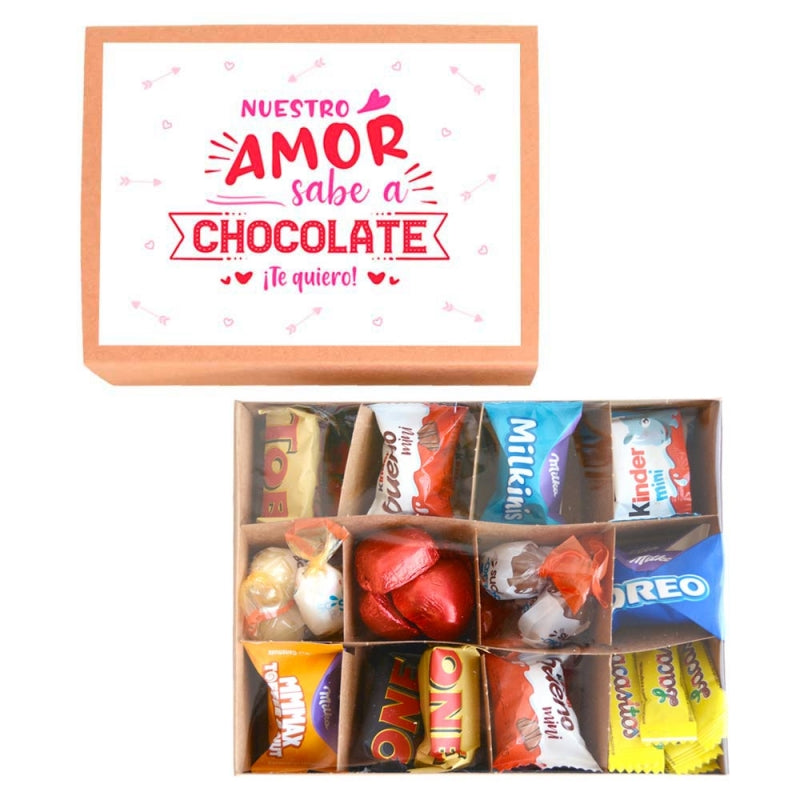Cajita de bombones - Nuestro amor sabe a chocolate