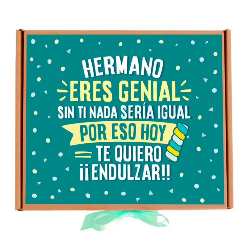Hermano/a eres genial - Caja de golosinas