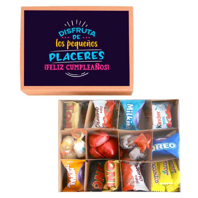 Cajita de bombones - Felicidades, pequeños placeres