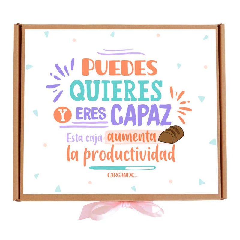 Puedes, quieres y eres capaz - Caja de chocolatinas