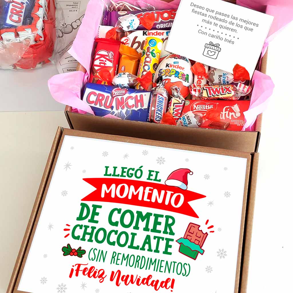 Regalo de Navidad - Caja de chocolatinas