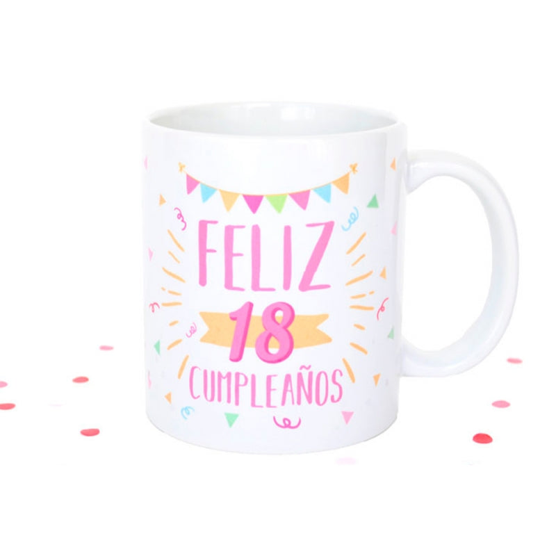 Taza - Cumpleaños feliz (edad personalizada)