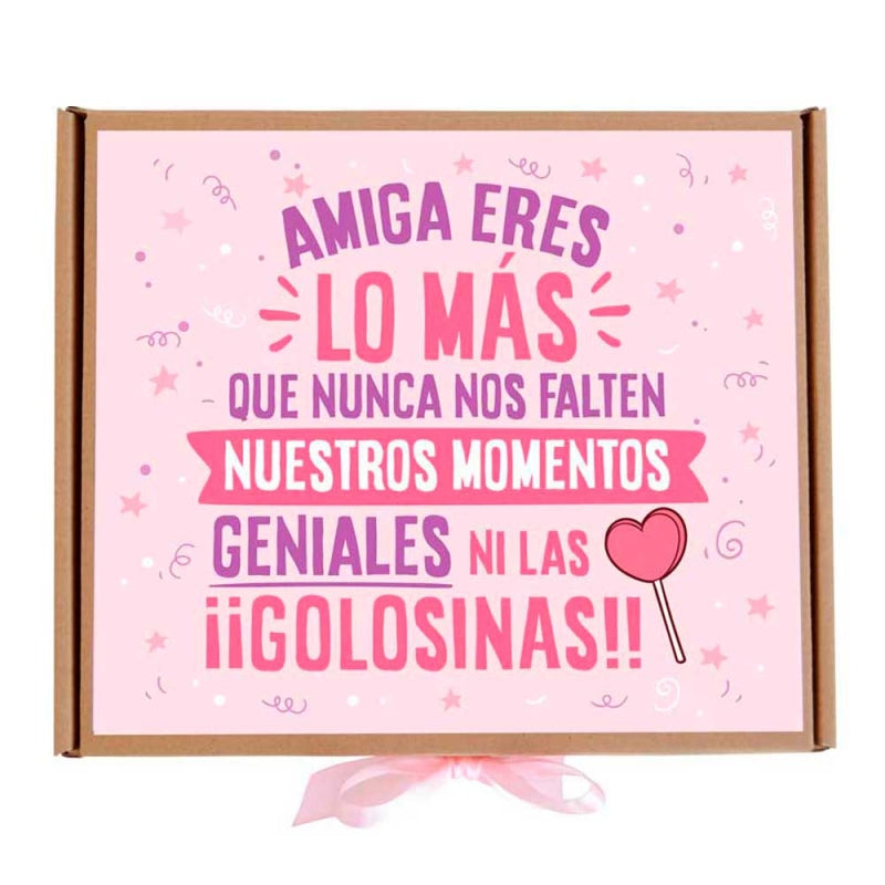 Amiga, eres lo más - Caja de golosinas