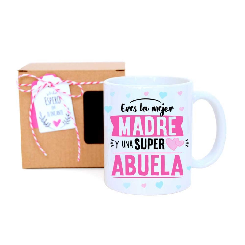 Taza - Mejor madre y súper abuela
