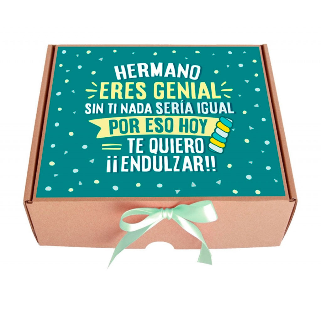 Hermano/a eres genial - Caja de golosinas