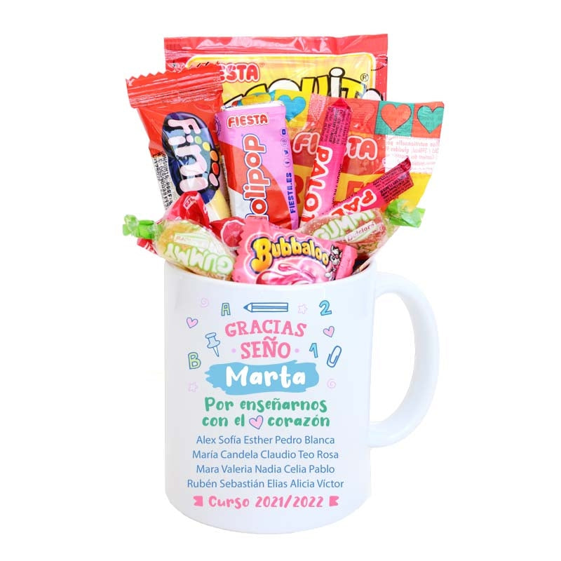 Taza personalizada - Gracias seño (tu clase)