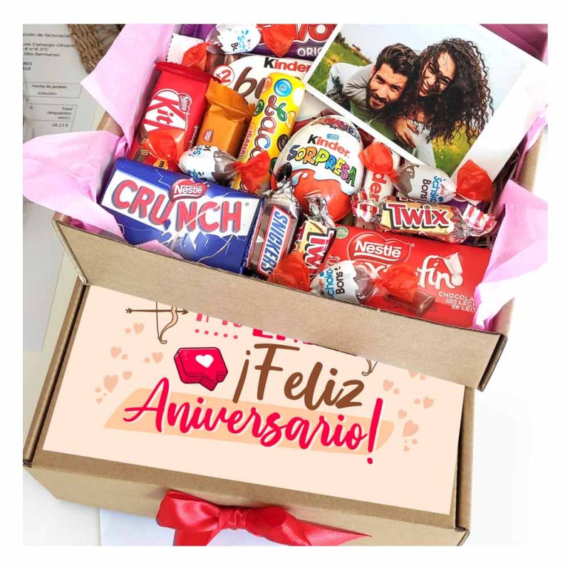 Feliz Aniversario - Caja de chocolatinas