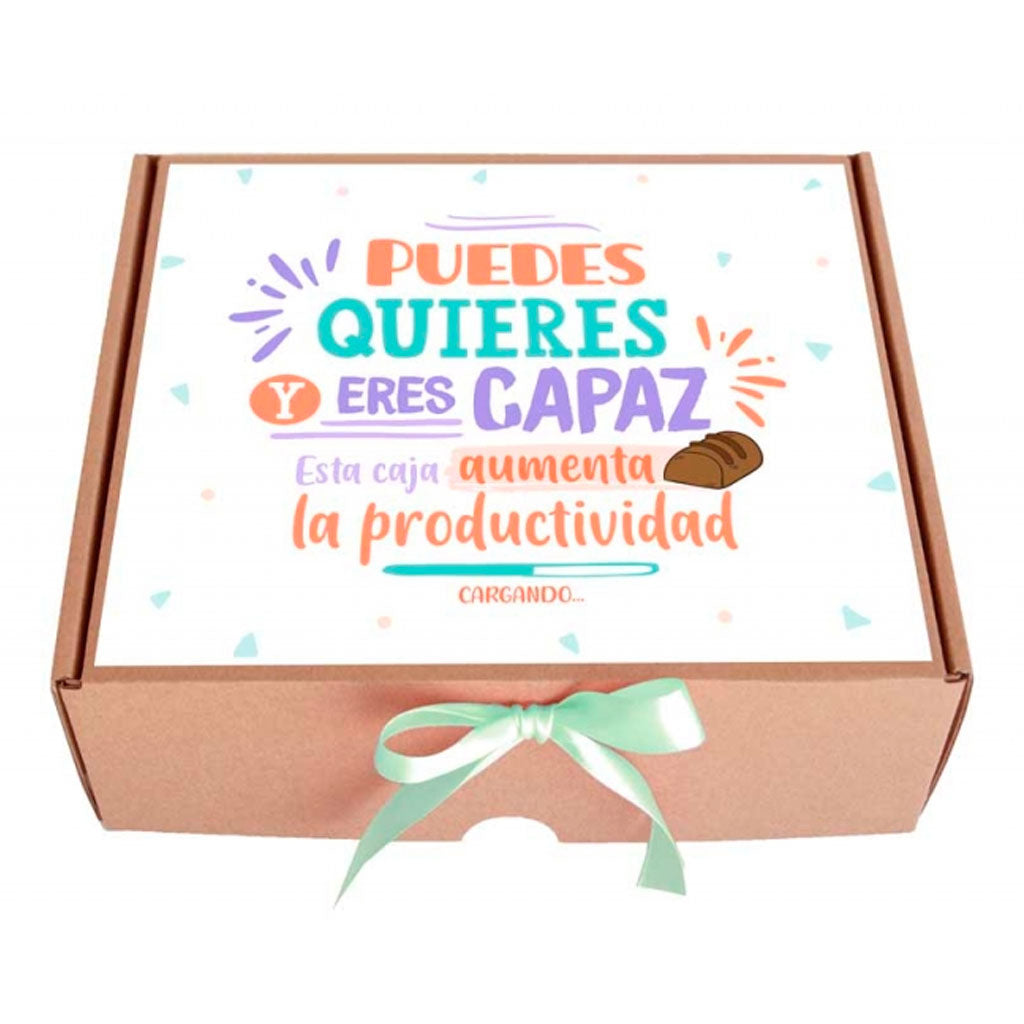 Puedes, quieres y eres capaz - Caja de chocolatinas