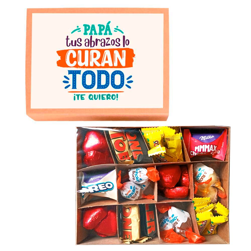 Cajita de bombones - Los abrazos de papá