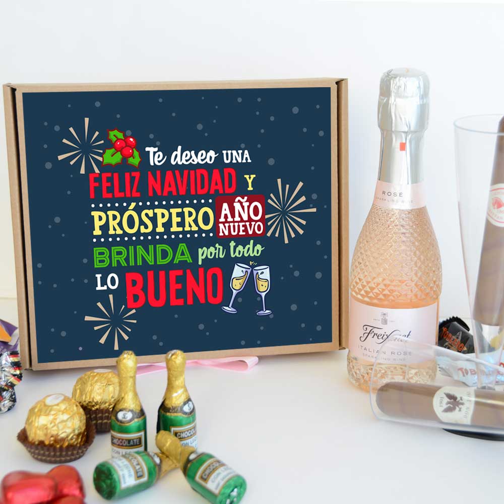Caja de brindis para Navidad