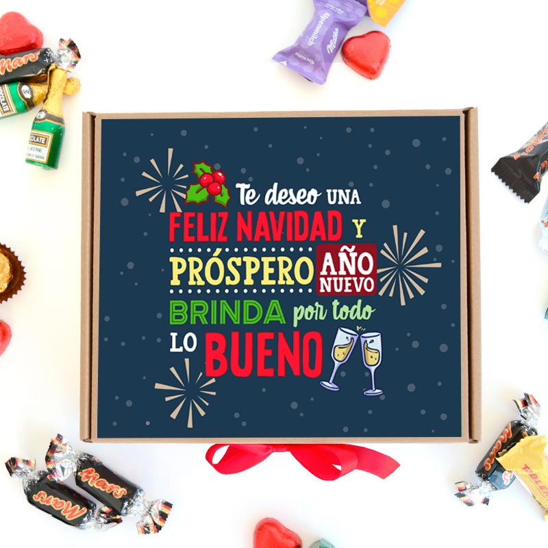 Caja de brindis para Navidad