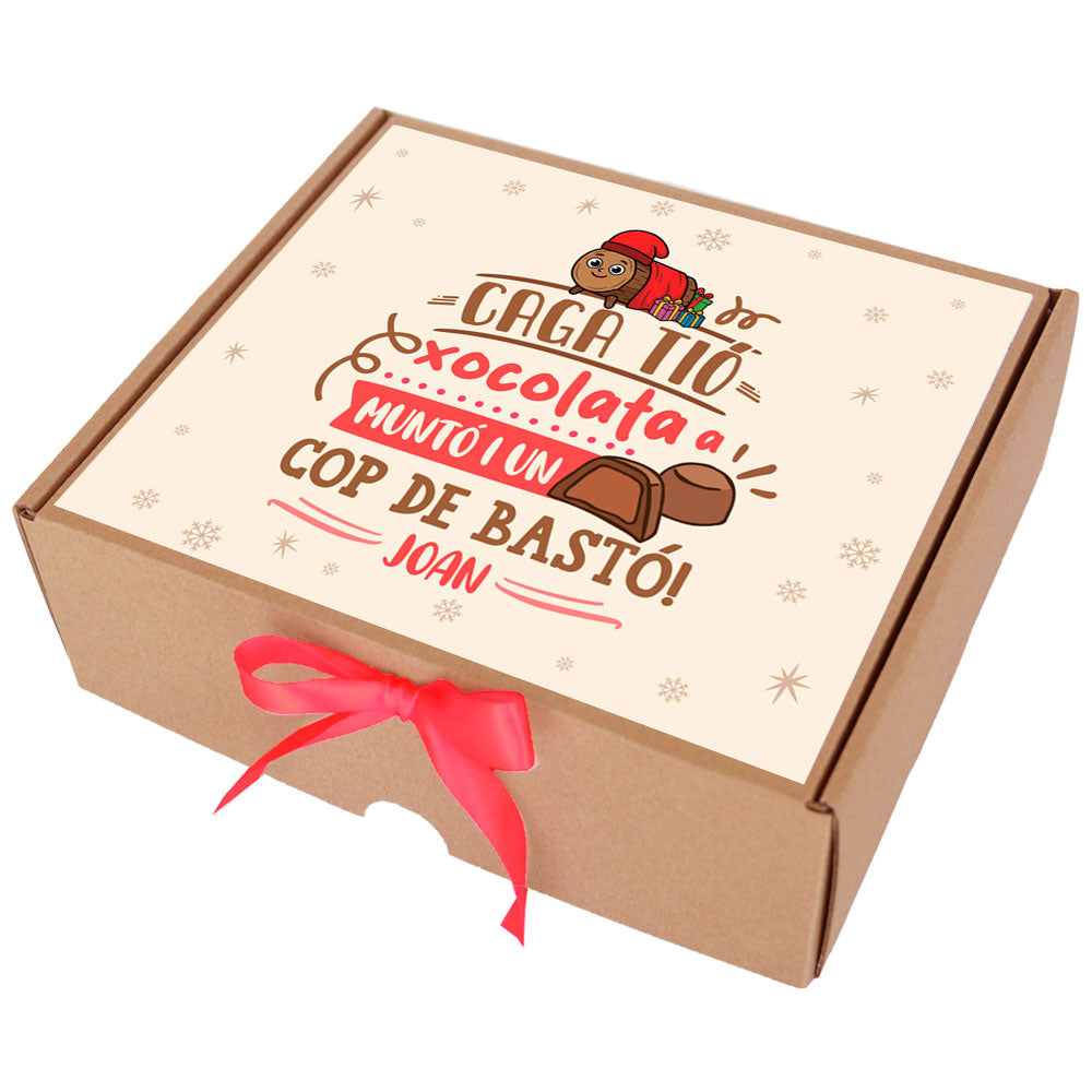Caixa de xocolatines Caga Tió - Regal nadalenc original i divertit