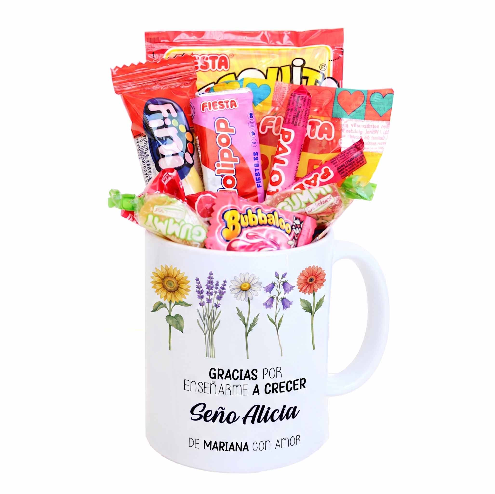 Taza personalizada - Gracias por enseñarme a crecer