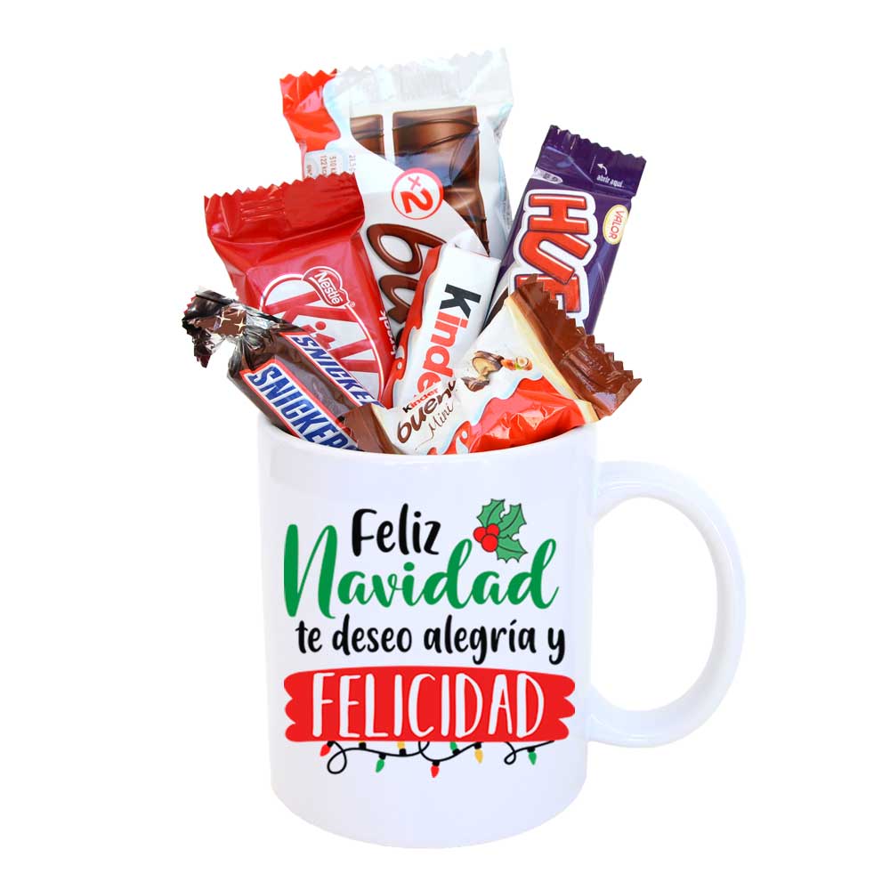 Taza - Feliz Navidad, te deseo alegría y felicidad