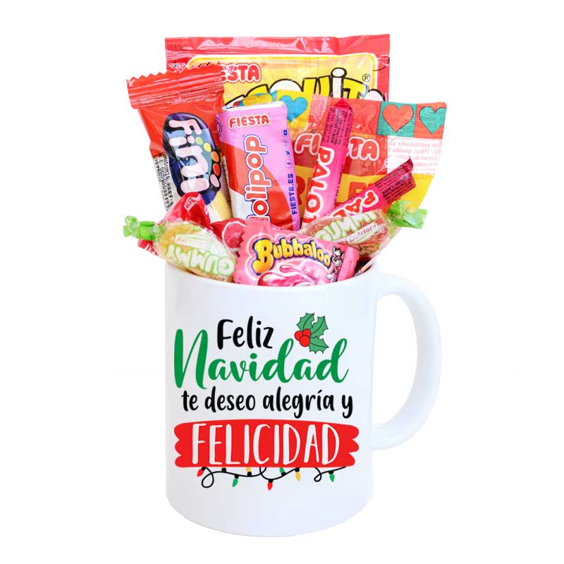 Taza - Feliz Navidad, te deseo alegría y felicidad
