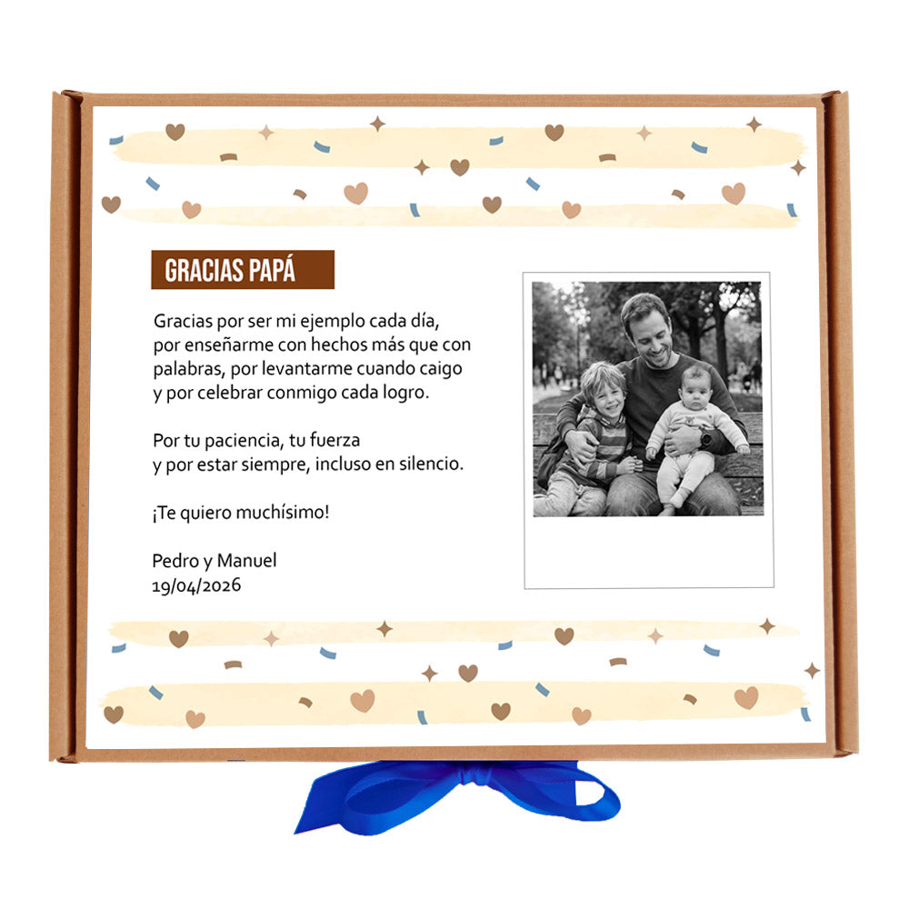 Regalo personalizado para padres - Caja de golosinas