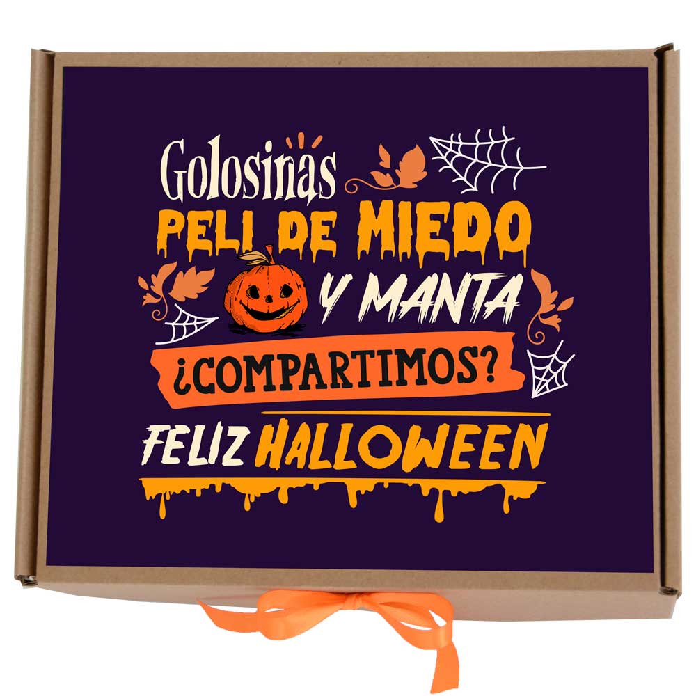 Halloween - Caja de golosinas color morado
