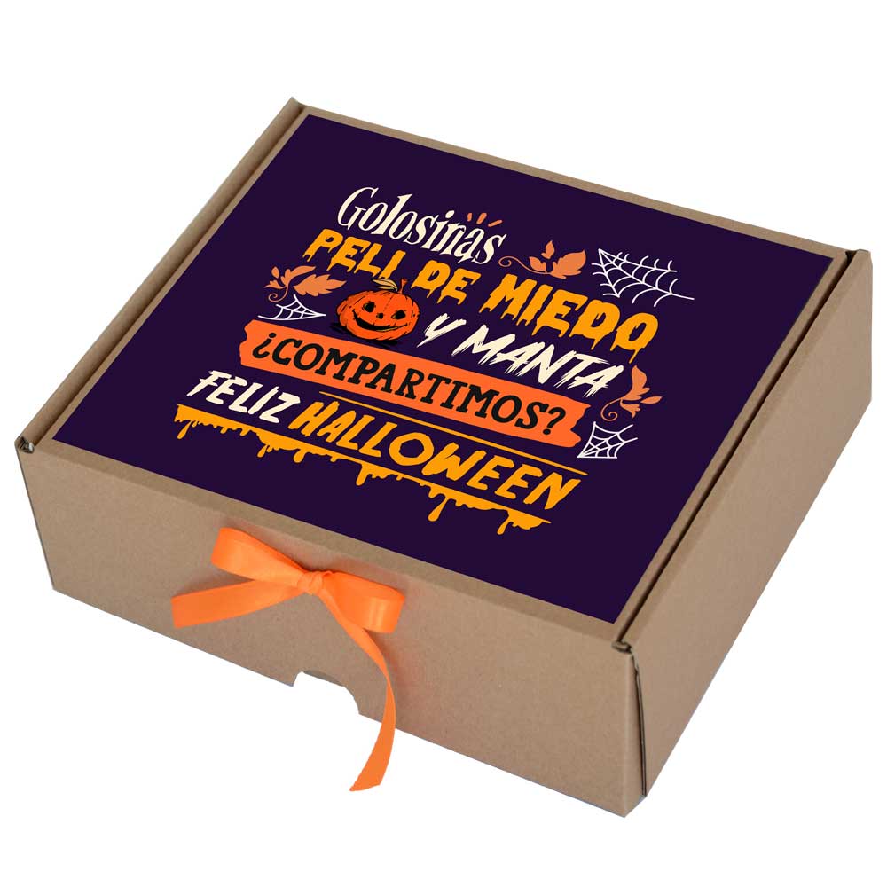 Halloween - Caja de golosinas color morado