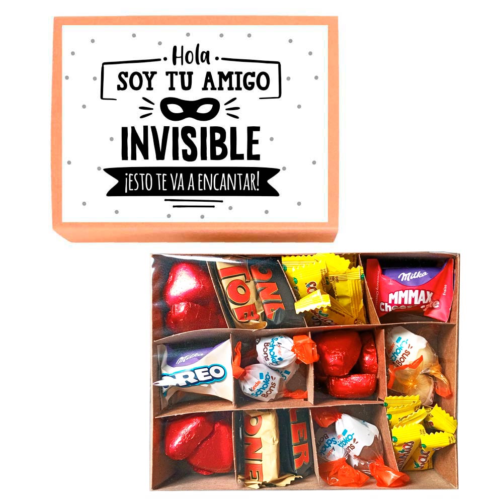 Cajita de bombones - Amigo invisible