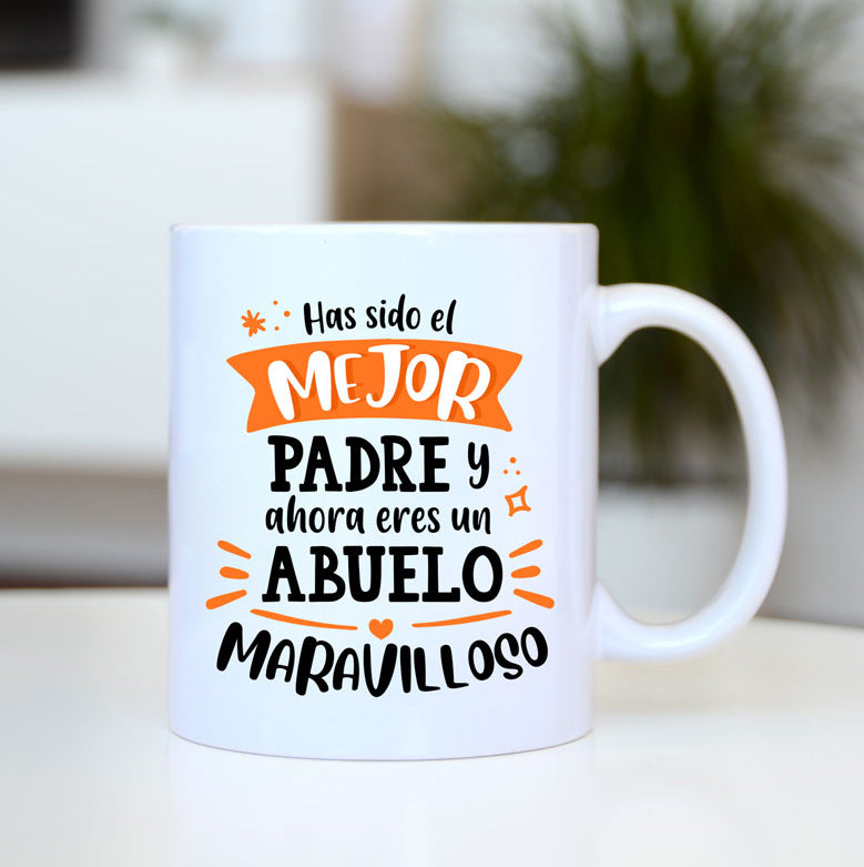 Taza - Mejor padre y abuelo maravilloso
