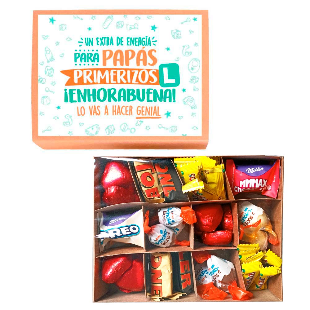 Cajita de bombones - Para papás primerizos