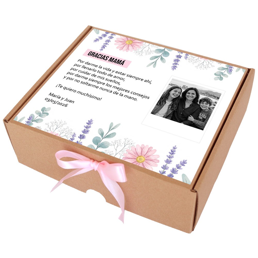 Regalo personalizado para madres - Caja de chocolatinas