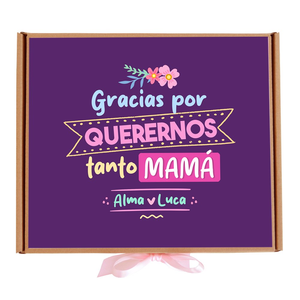 Caja de chocolatinas personalizable - Gracias por quererme mamá
