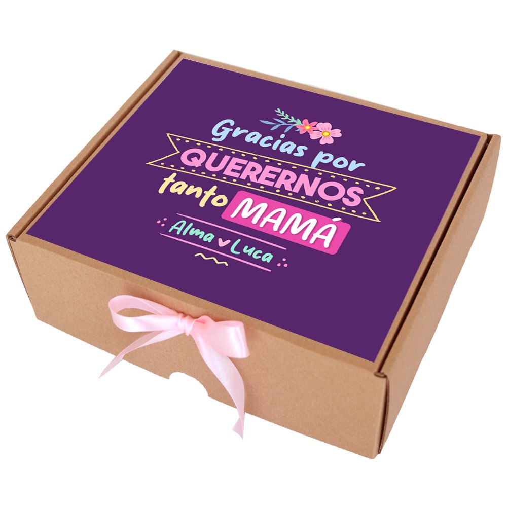 Caja de chocolatinas personalizable - Gracias por quererme mamá