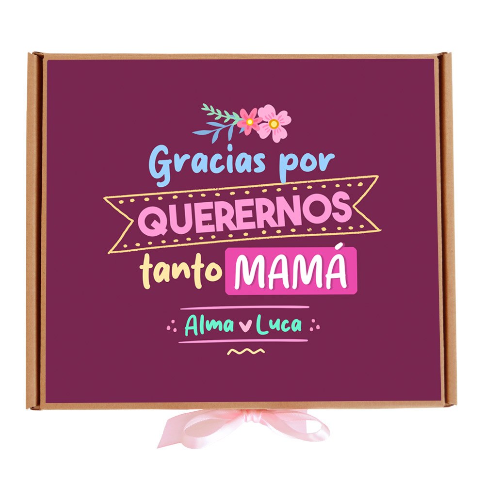 Gracias por quererme mamá - Caja de golosinas personalizable