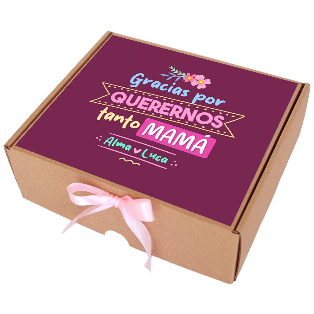 Gracias por quererme mamá - Caja de golosinas personalizable