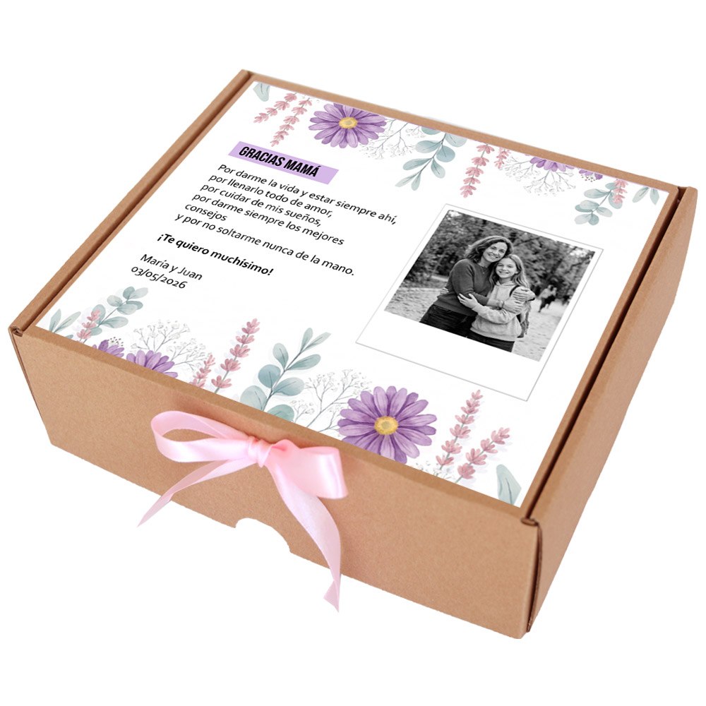 Regalo personalizado para madres - Caja de golosinas