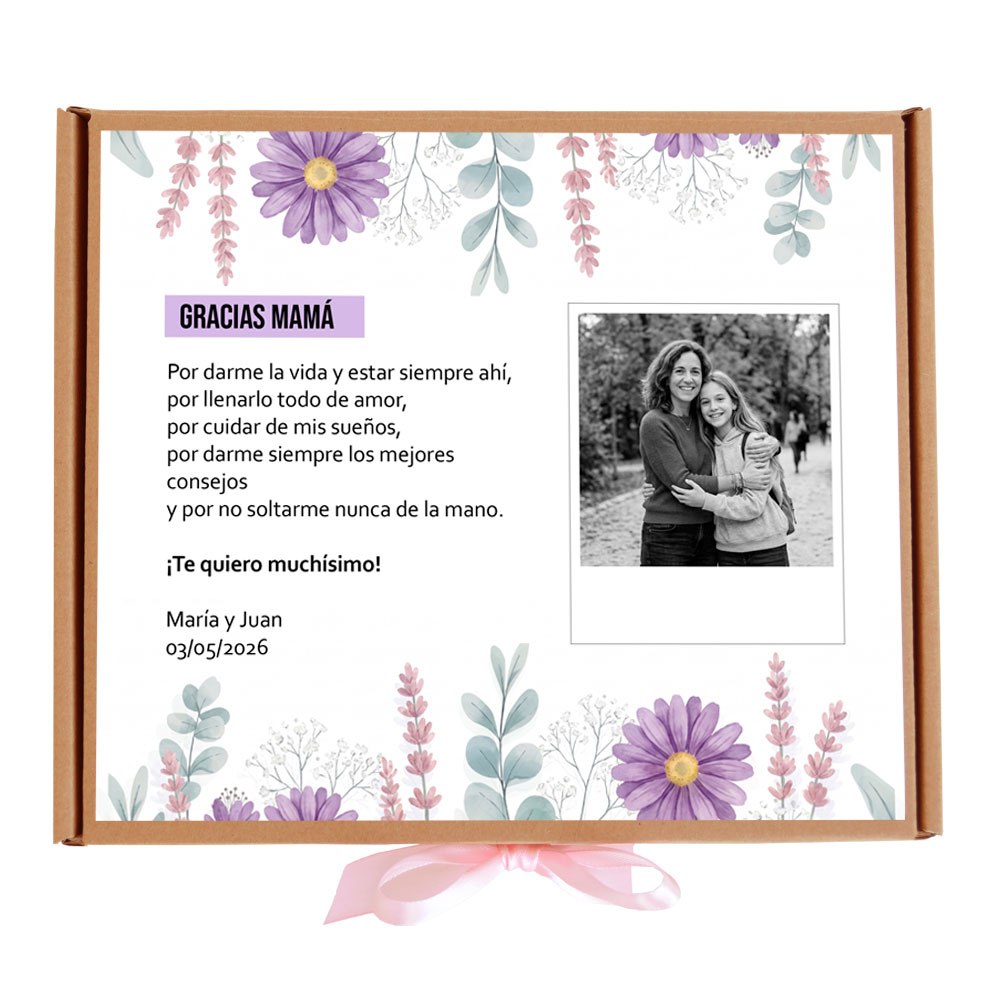 Regalo personalizado para madres - Caja de golosinas