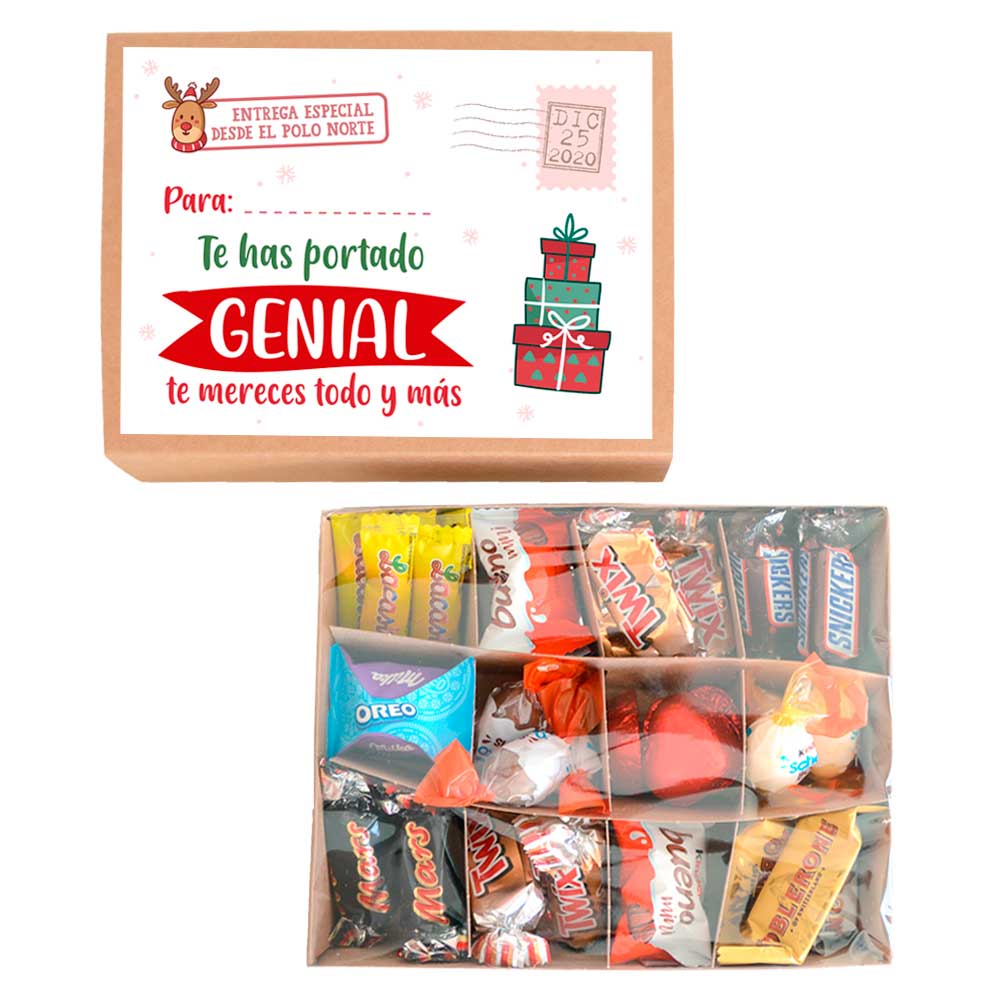 Cajita de bombones para Navidad - Genial