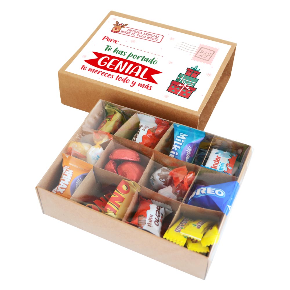 Cajita de bombones para Navidad - Genial