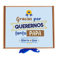 Caja de chocolatinas personalizada - Gracias por quererme papá