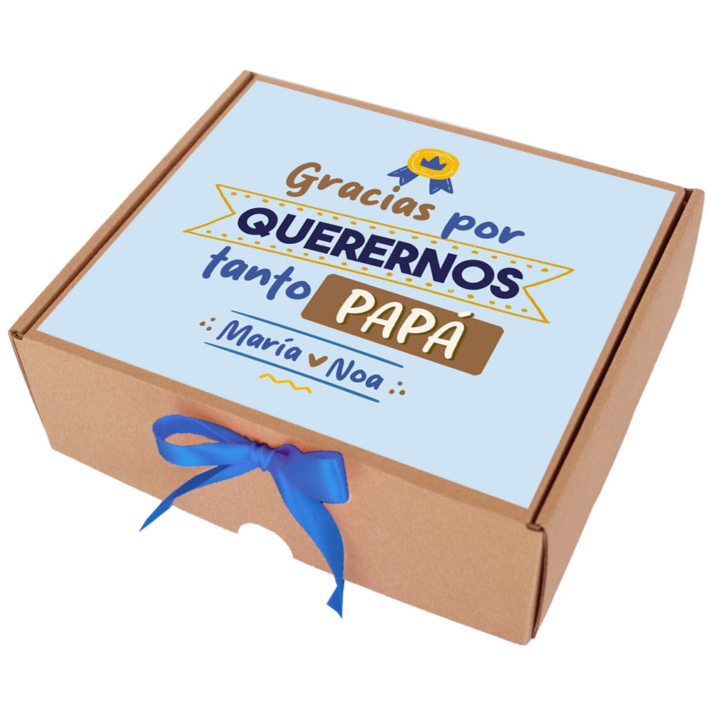 Caja de chocolatinas personalizada - Gracias por quererme papá