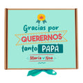 Gracias por quererme papá - Caja de golosinas personalizada