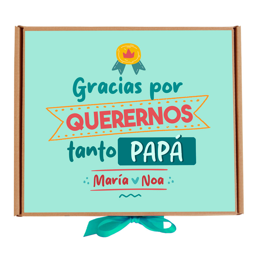 Gracias por quererme papá - Caja de golosinas personalizada