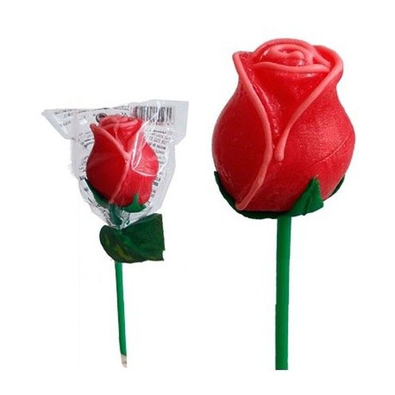 Rosa de gominola y caramelo