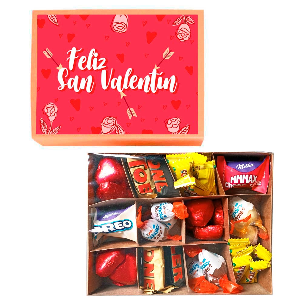 Cajita de bombones - Feliz San Valentín